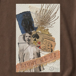 Light Me Up art collage t-shirt