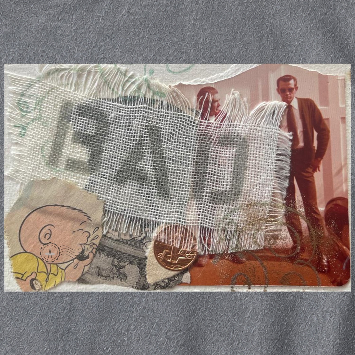 BAD collage art t-shirt