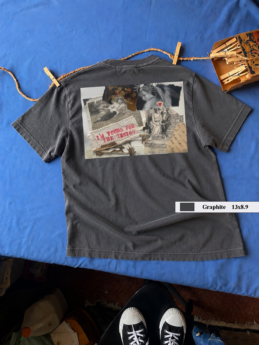 I'm Yours For The Taking collage art  t-shirt