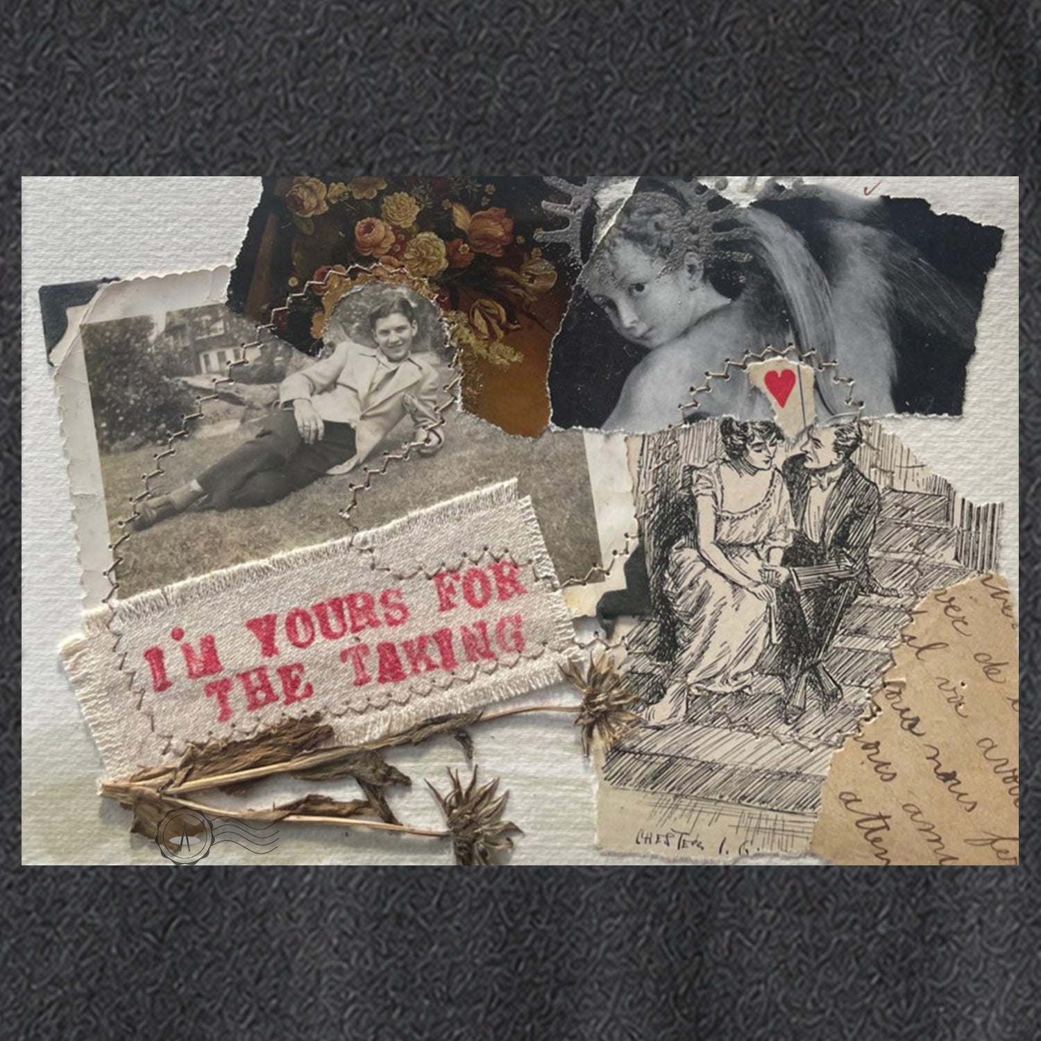 I'm Yours For The Taking collage art  t-shirt