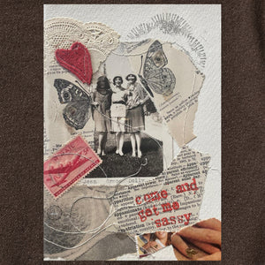Come and Get Me Sassy collage art t-shirt