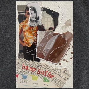 Be My Buffer collage art t-shirt