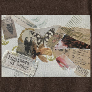 Lightness of Being collage art t-shirt