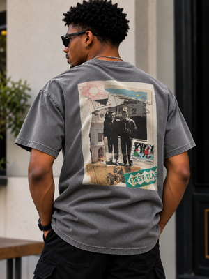 Farm boys collage art t-shirt