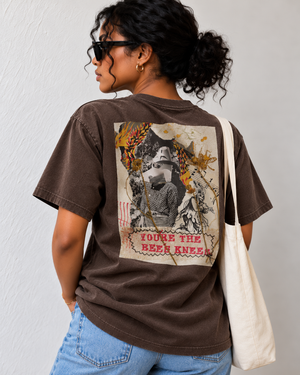Bee's Knees collage art t-shirt