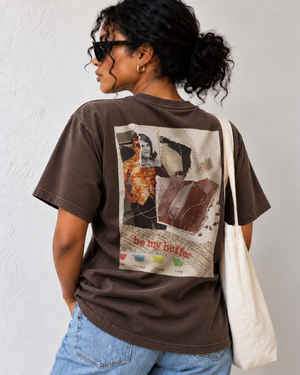 Be My Buffer collage art t-shirt