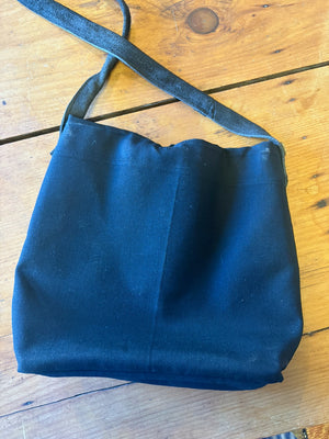 Back of vintage navy pants pants bag