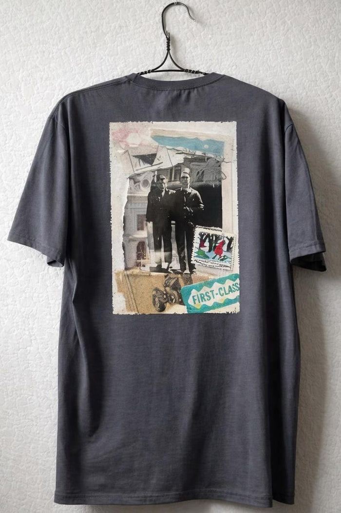 Farm boys collage art t-shirt
