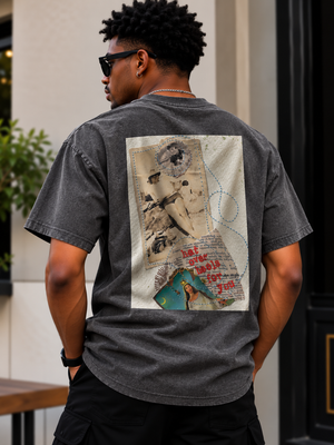 Hat Over Heels For You collage art t-shirt