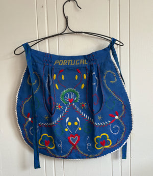 embroidered portugal apron front