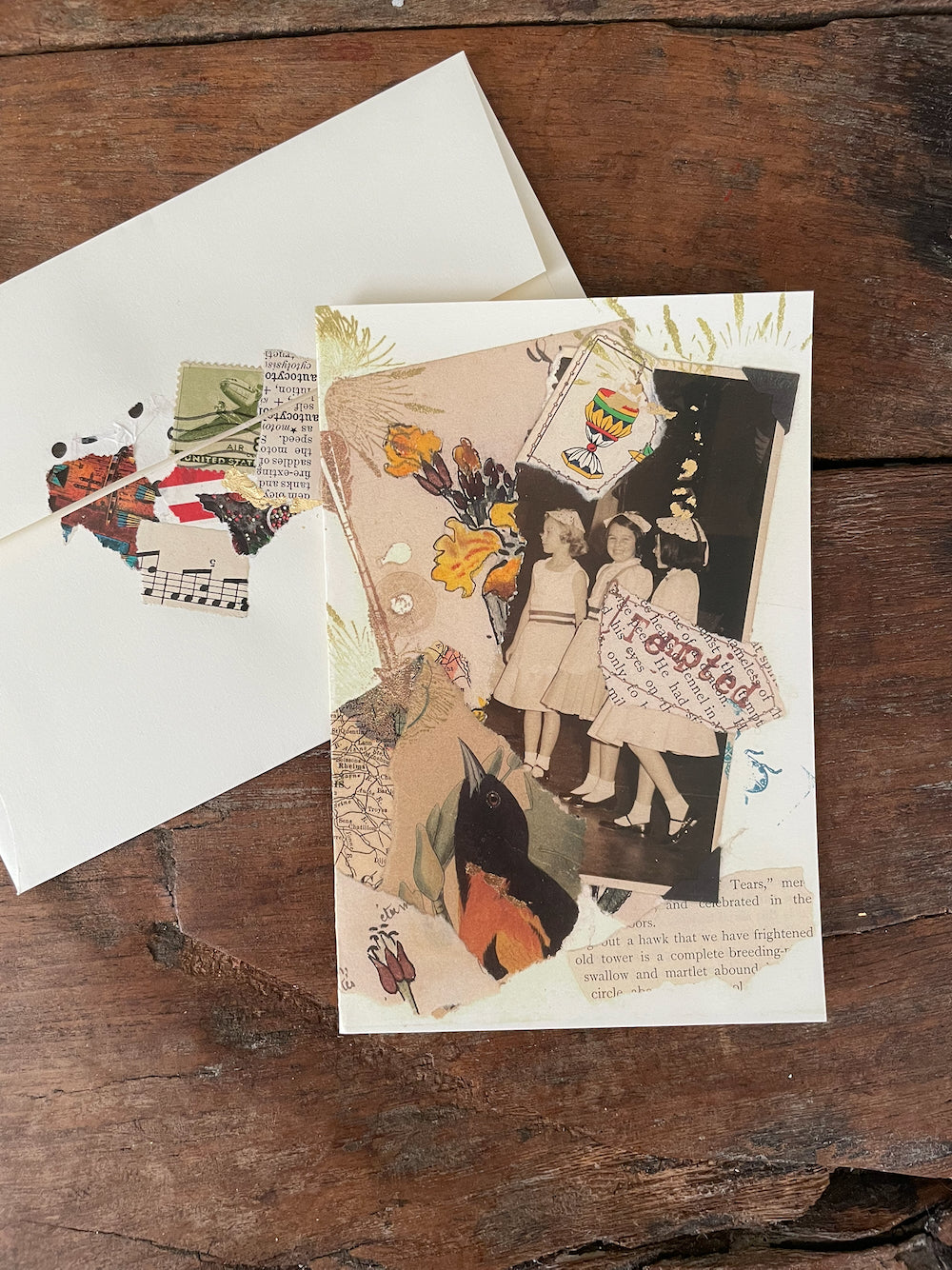 Sandy's tempted collage card