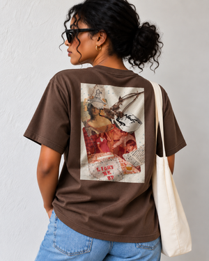 Light me up collage art t-shirt