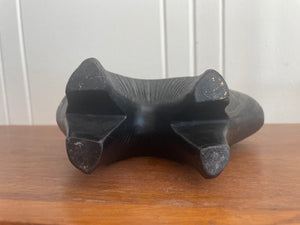 Vintage mid century modern camel figurine from the 1950s bottom view