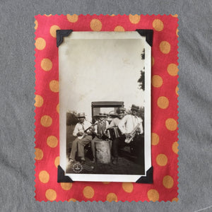 Vintage musician snapshot graphic artwork design