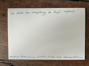 108.  He held his company