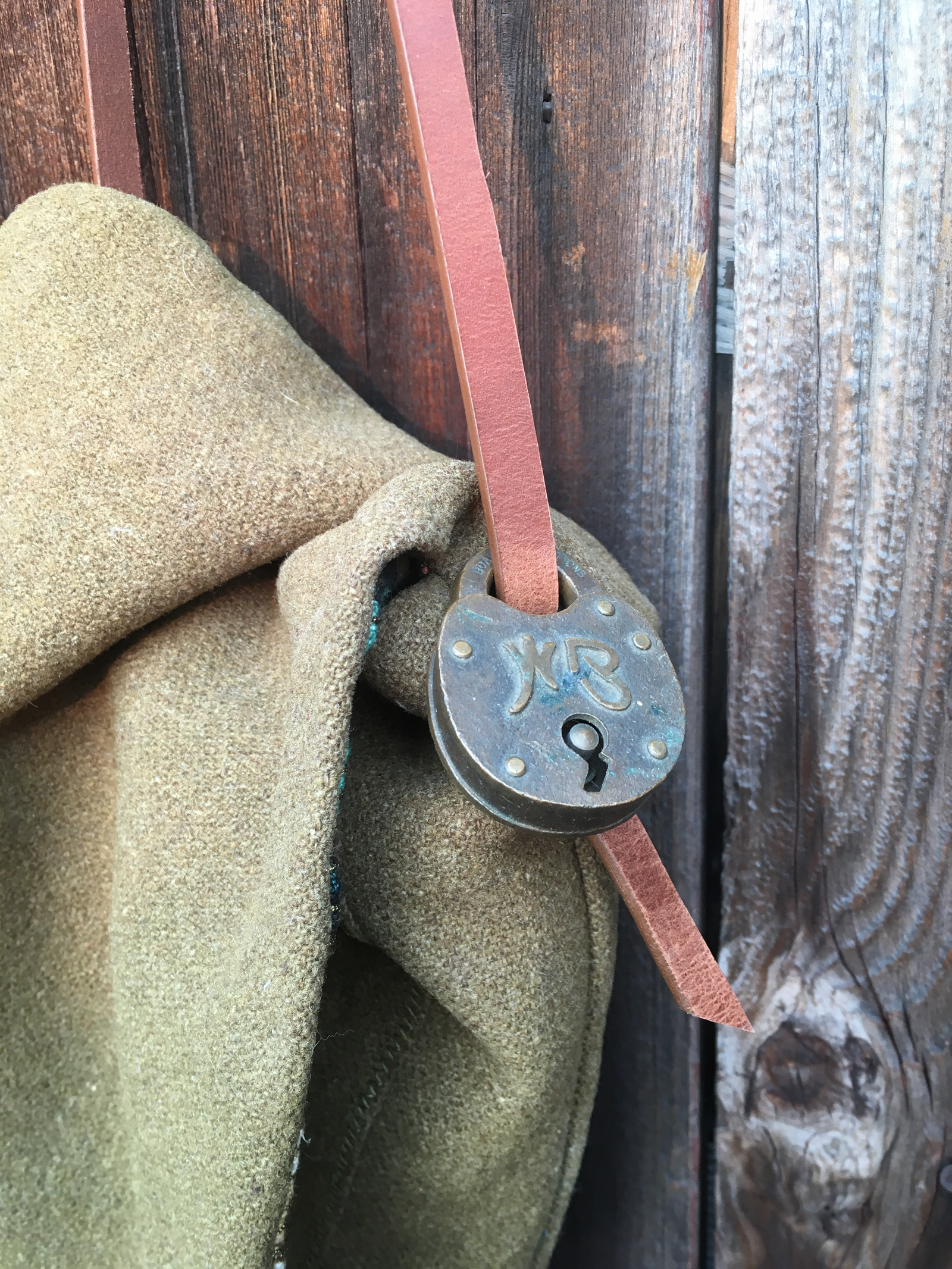 Upcycled army blanket shoulder bag 