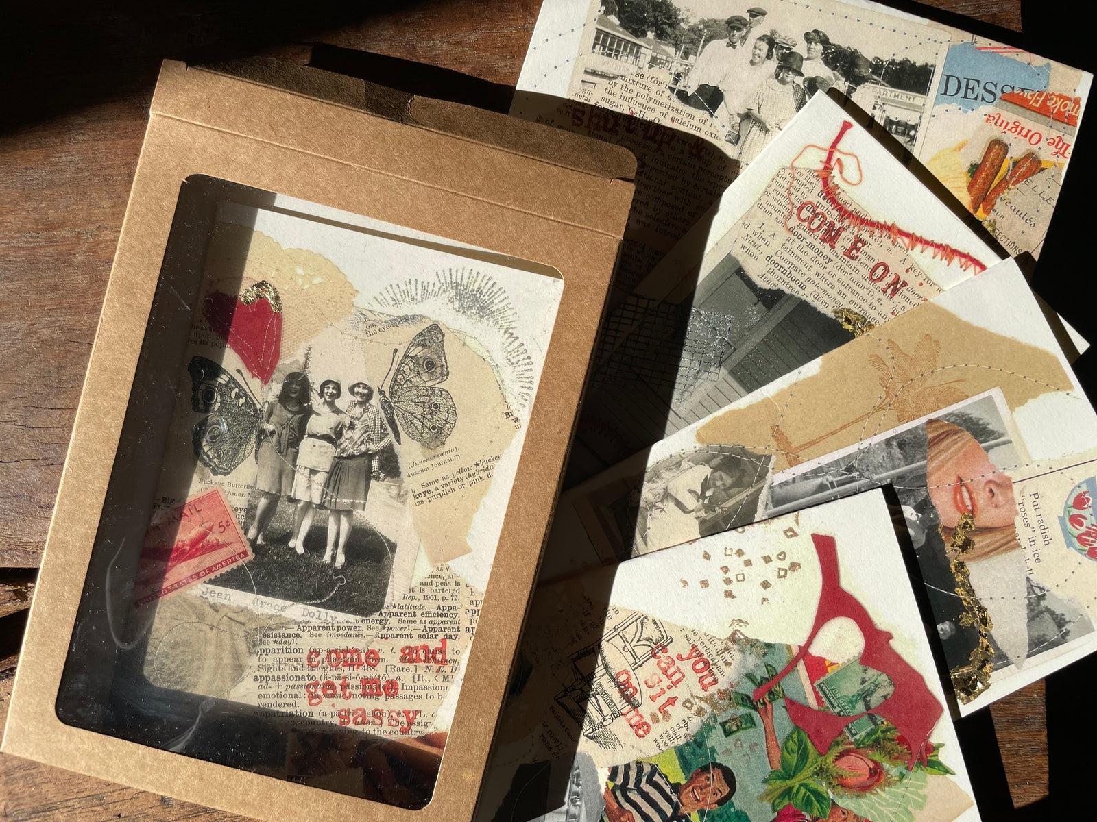 Printed Love pack of cards with romantic and risqué themes.