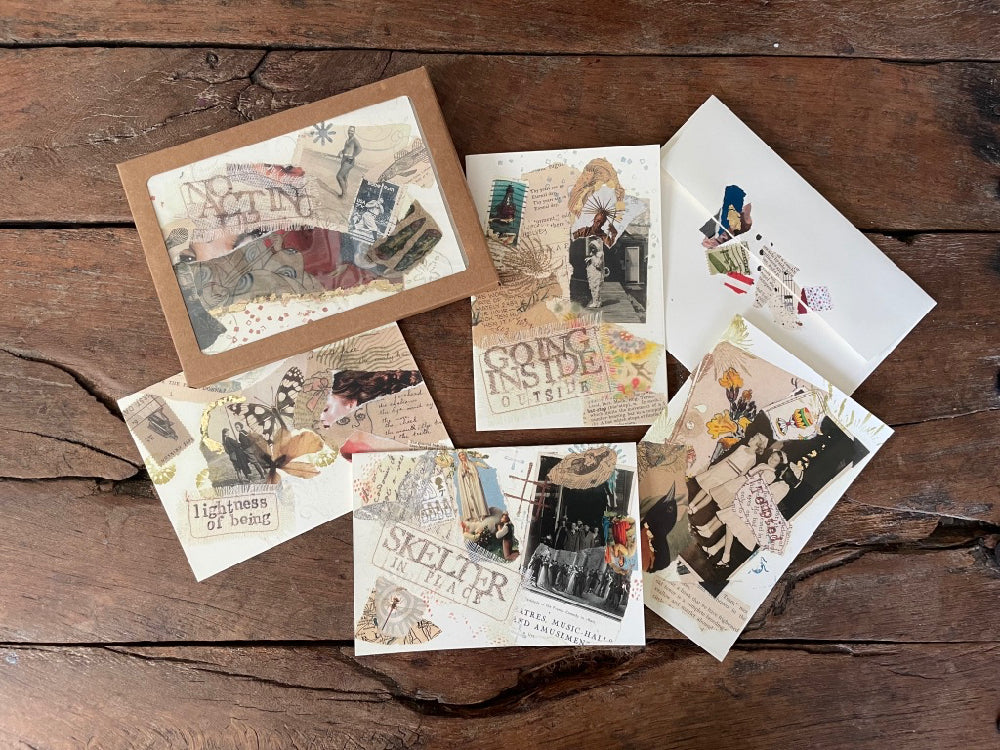 Quirky printed cards with lockdown themes and designs