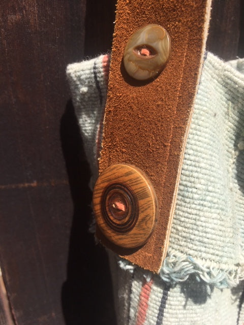 Handmade striped Mali bag with recycled materials 