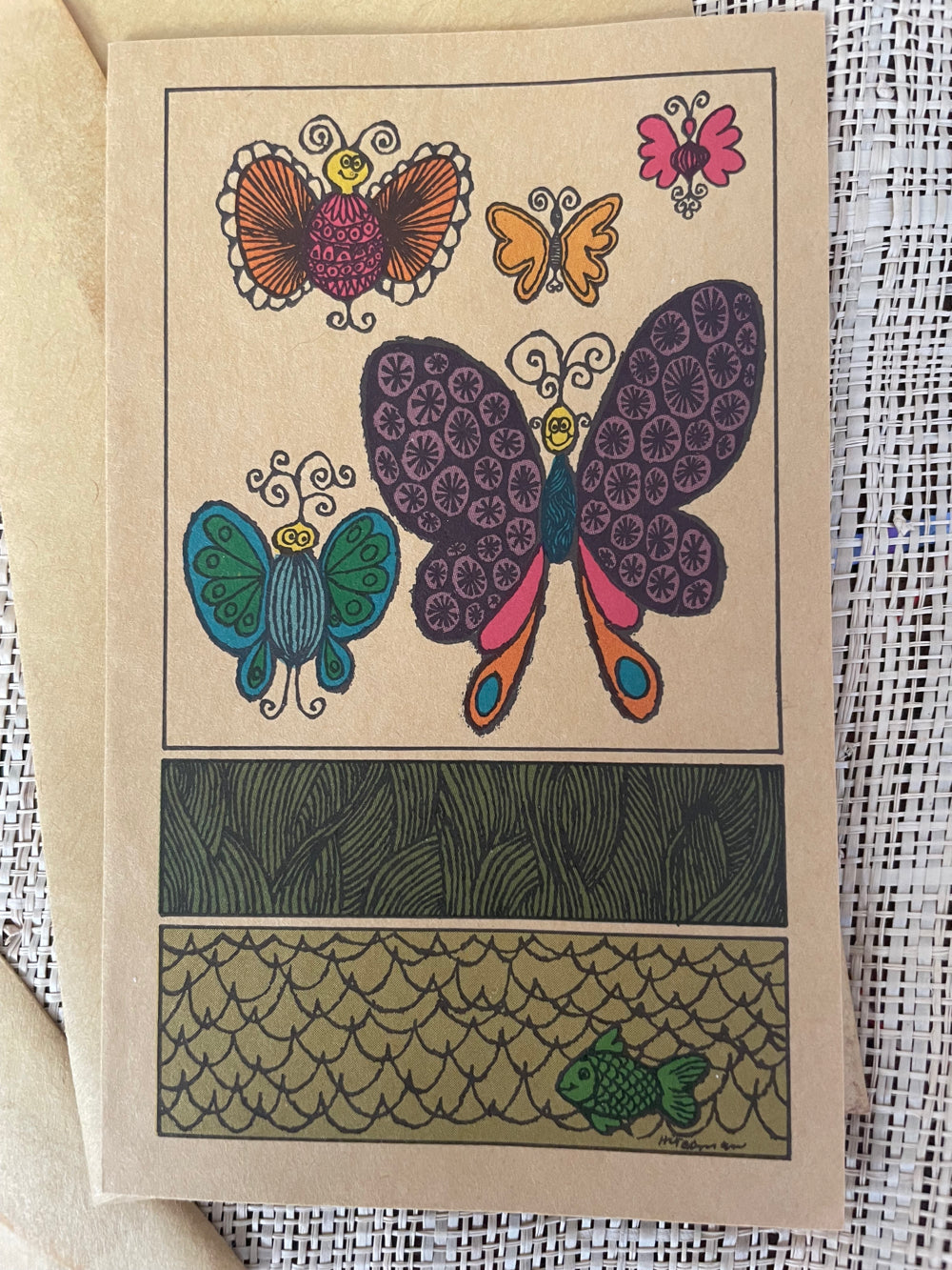  Original 1960s hippie-style greeting cards