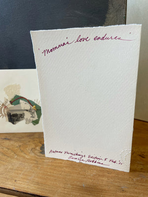 Mama's art crafted collage card