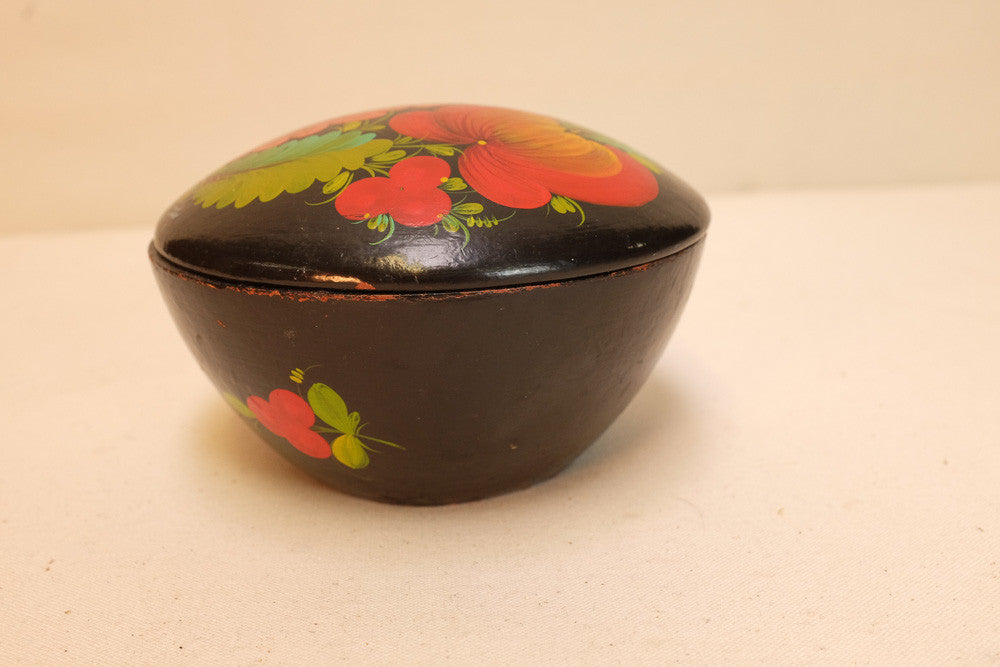Hand-painted floral box from Mexico 