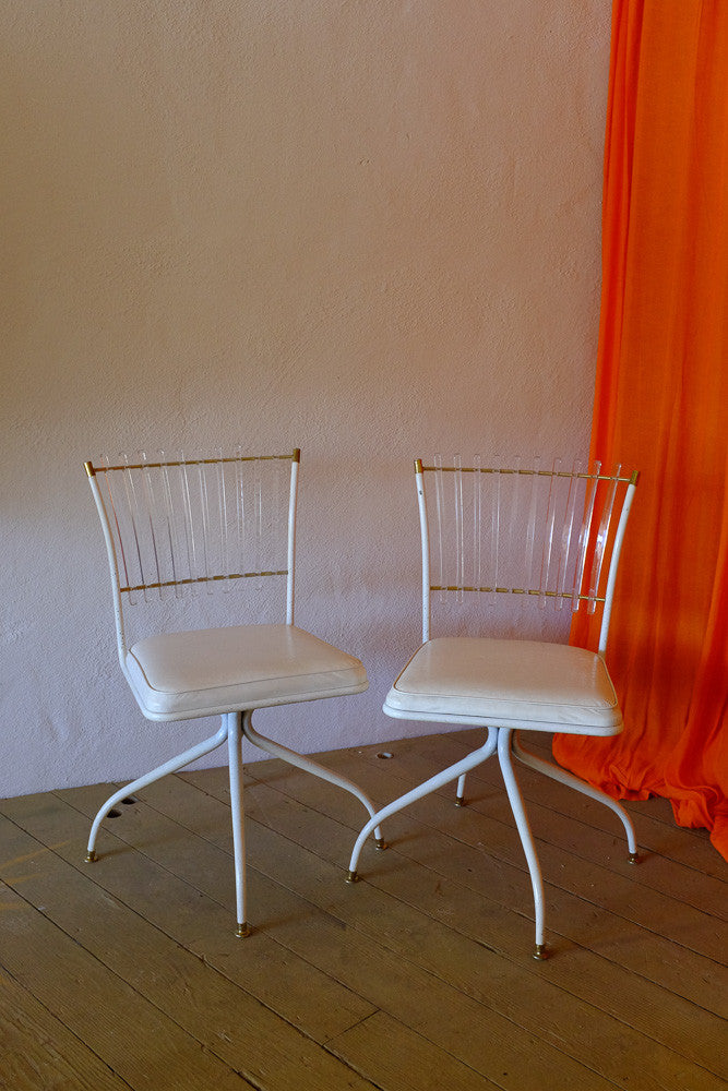 Vintage Lucite chairs