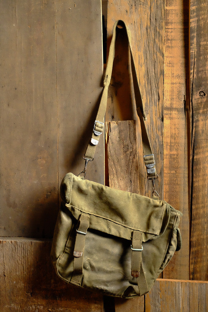 Vintage Military Shoulder Bag Army Canvas Messenger Bag 