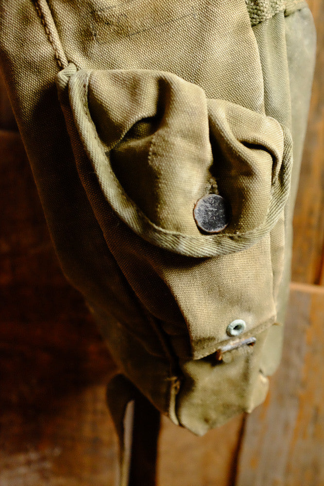 Vintage Army Shoulder Bag Side Detail