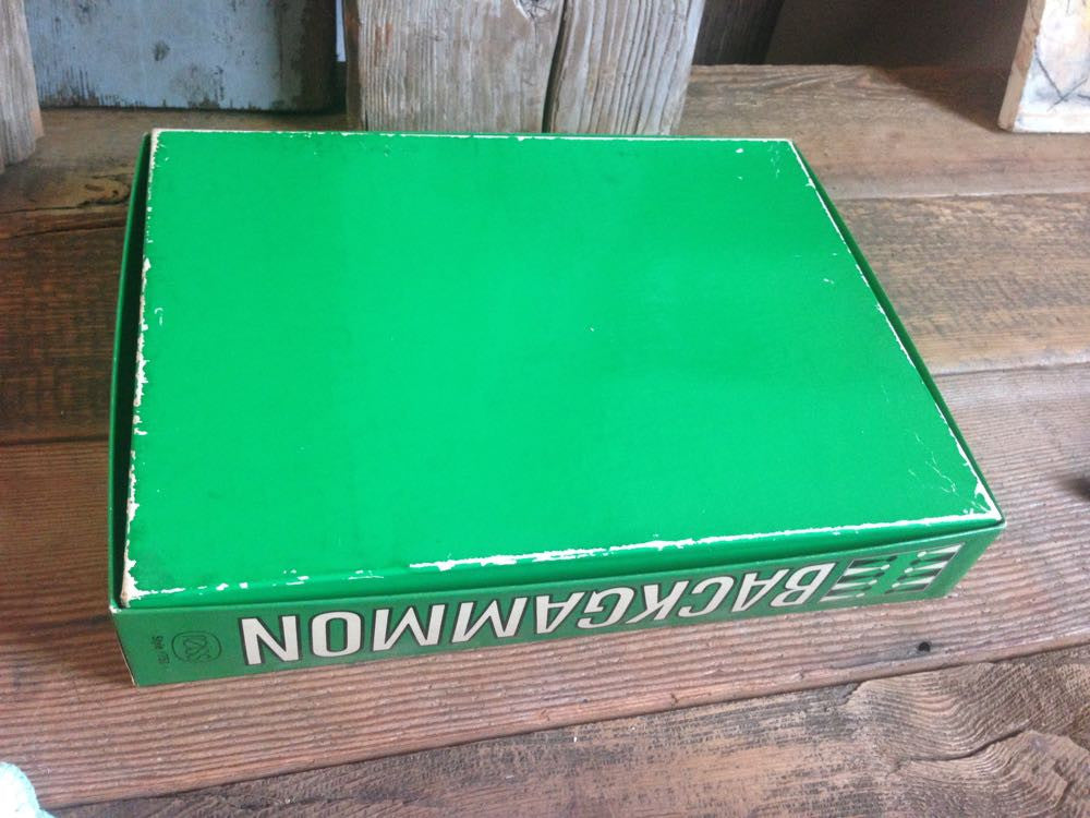 Vintage backgammon game