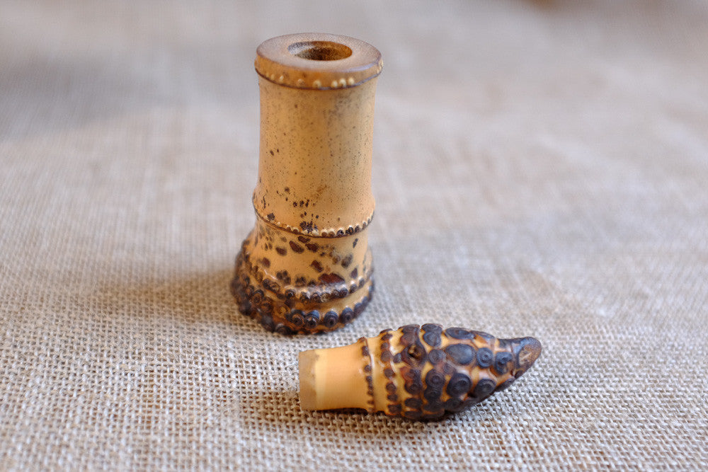 Vintage bamboo snuff box