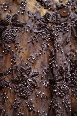 Black beaded lace jacket