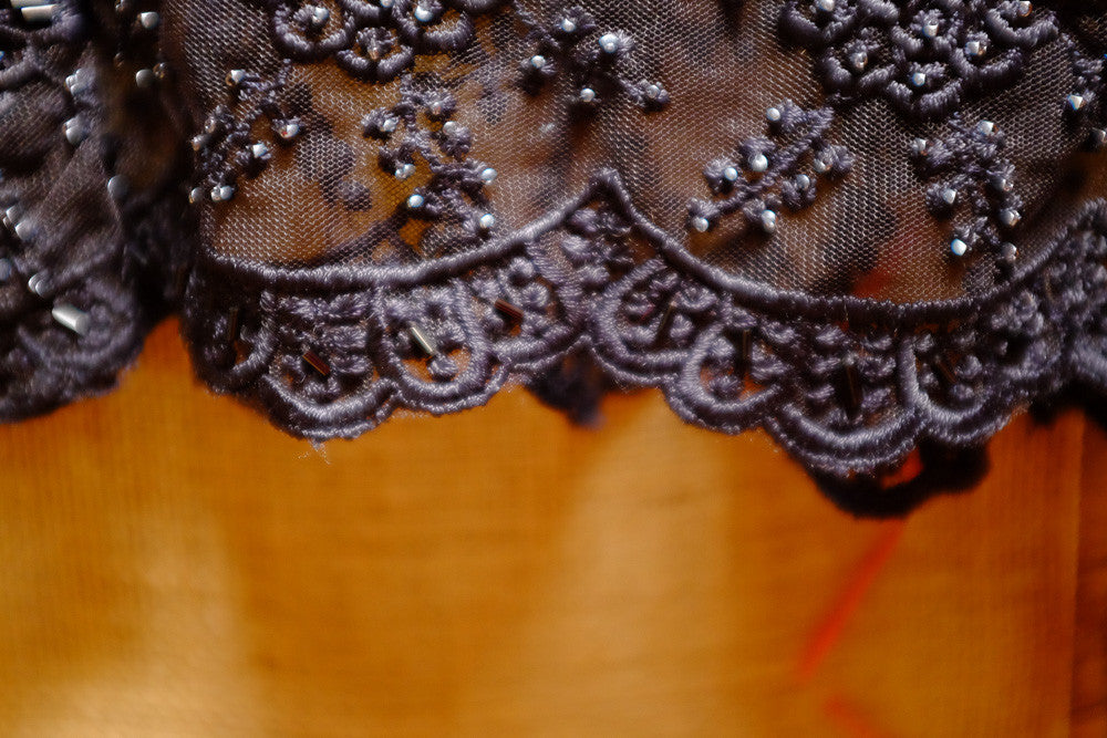 Black beaded lace jacket