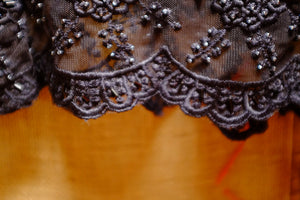 Black beaded lace jacket