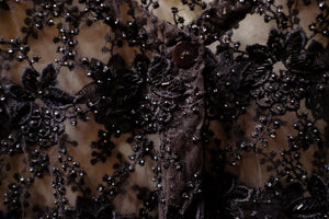 Black beaded lace jacket