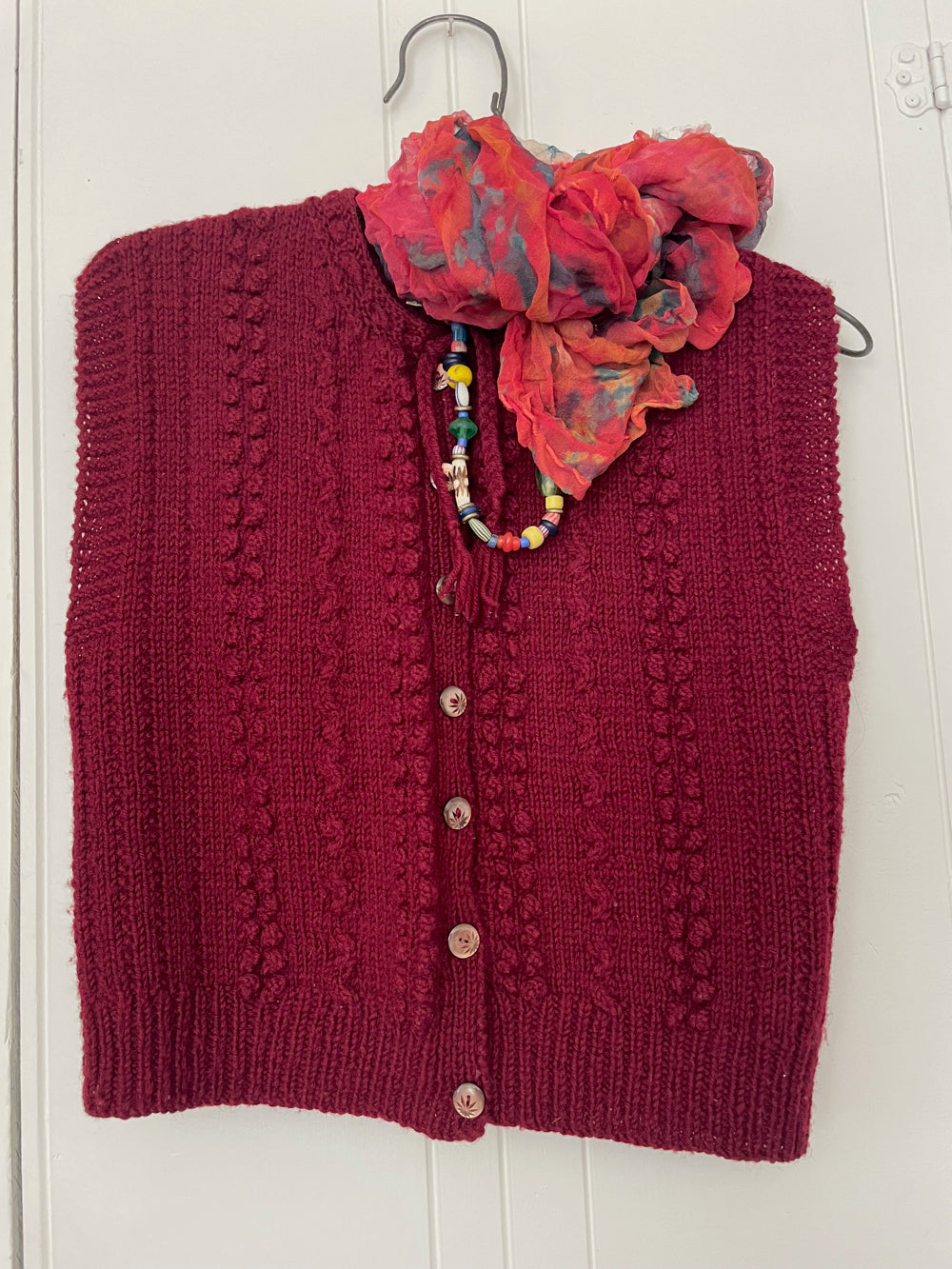 Vintage Ralph Lauren burgundy sweater vest