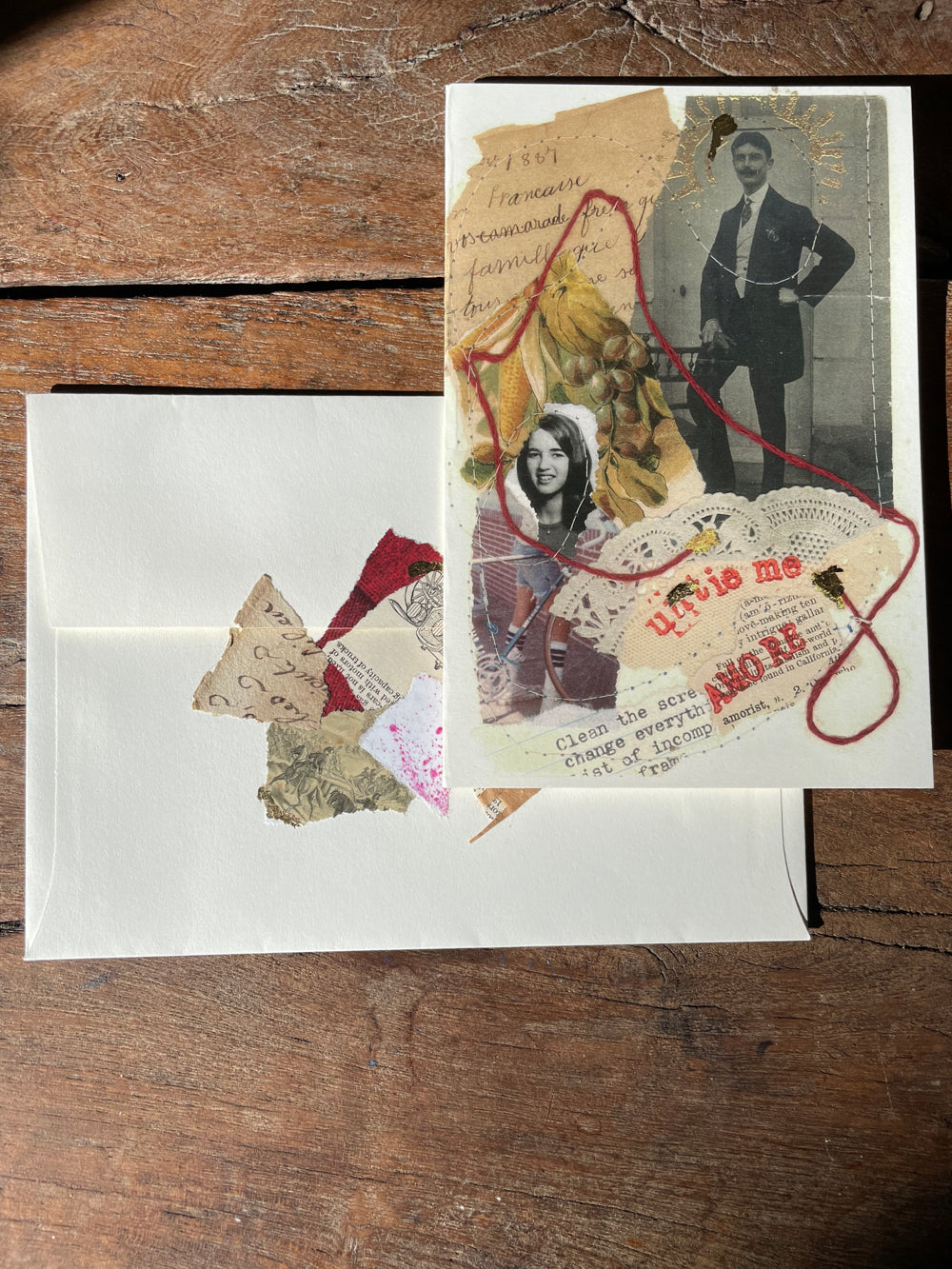 Artistic flirty pack of printed cards with sensual themes and designs