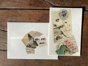 Artistic flirty pack of printed cards with sensual themes and designs