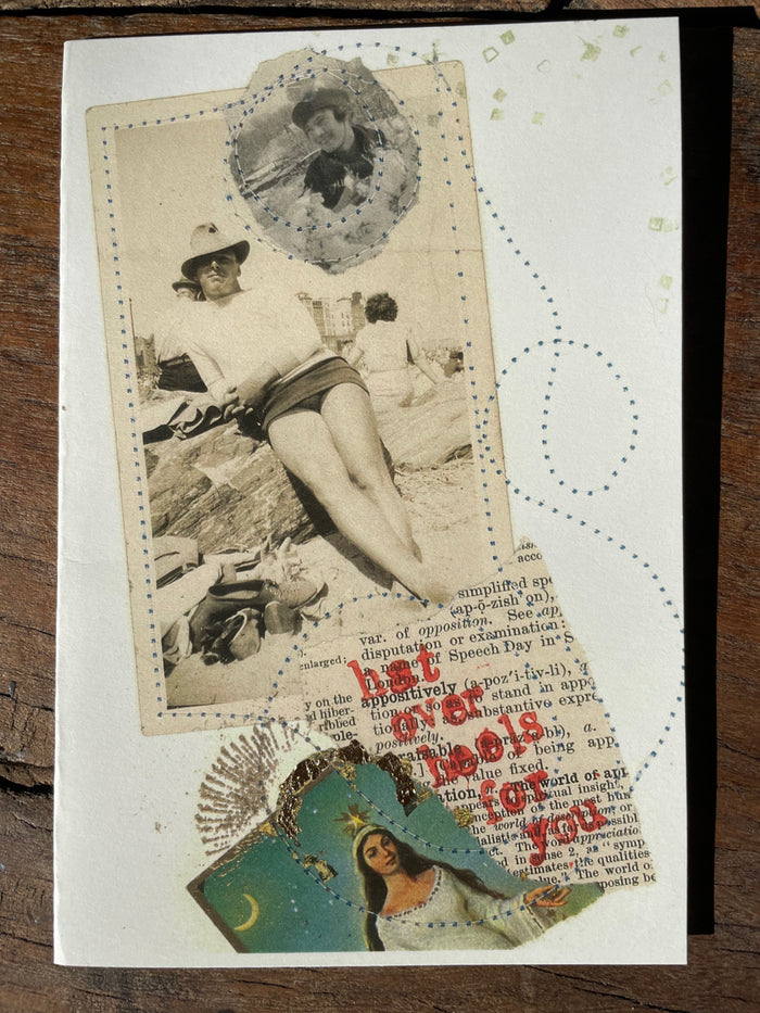 102.  Hat over heels