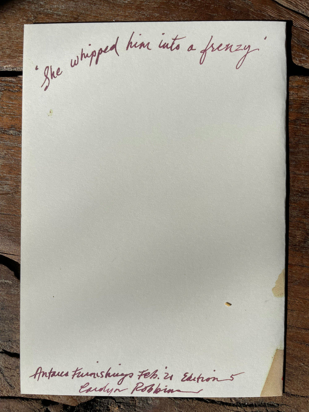 Artistic flirty pack of printed cards with sensual themes and designs