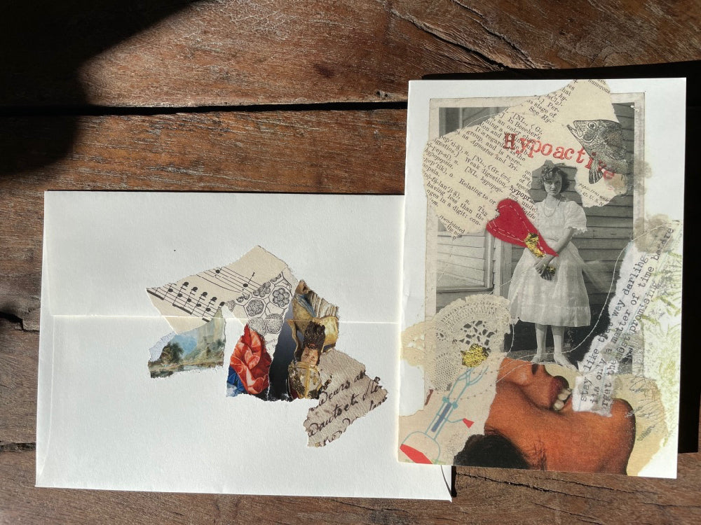 Artistic flirty pack of printed cards with sensual themes and designs