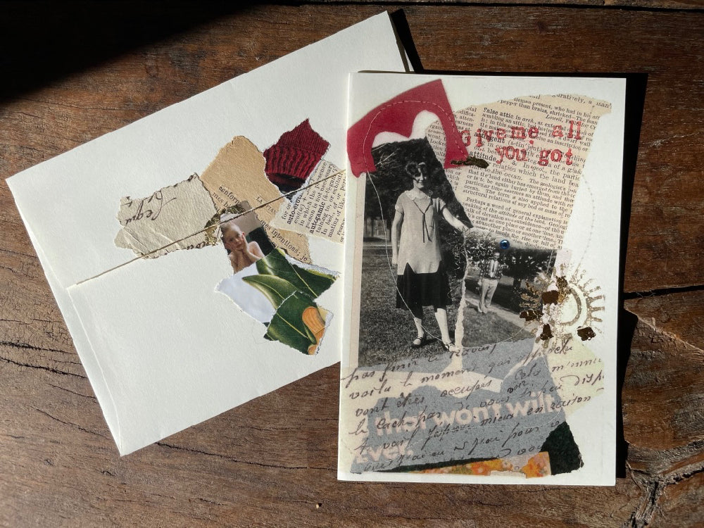 Artistic flirty pack of printed cards with sensual themes and designs