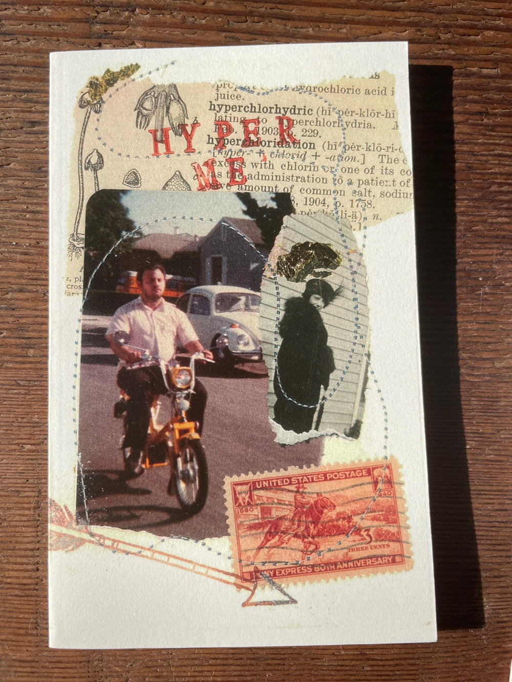 Printed pack of cards with edgy artistic designs and sassy phrases.