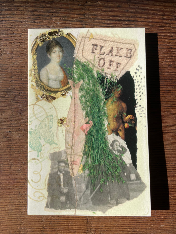 206.  Flake off