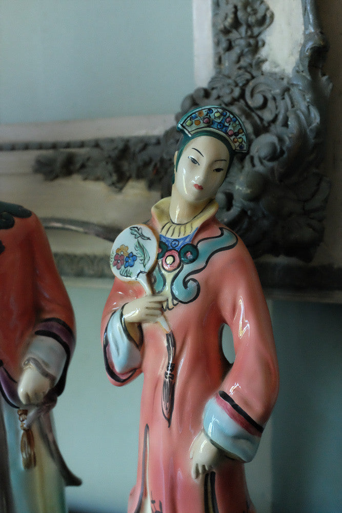 Vintage Chinese Princess and Prince figurines