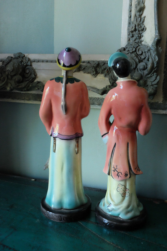 Vintage Chinese Princess and Prince figurines