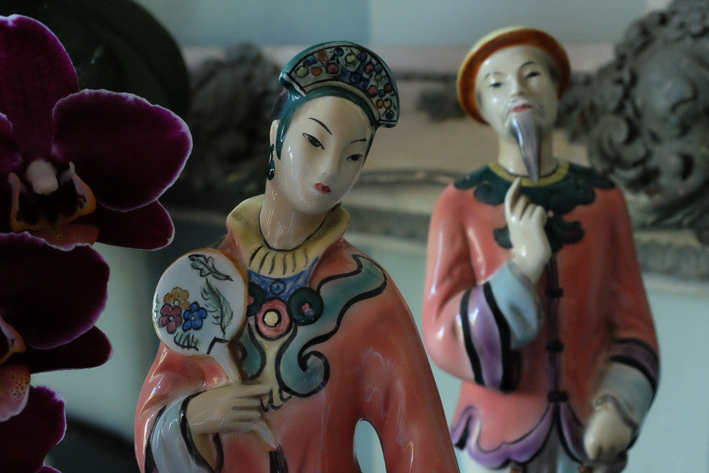 Vintage Chinese Princess and Prince figurines