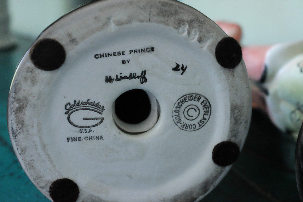 Vintage Chinese Princess and Prince figurines