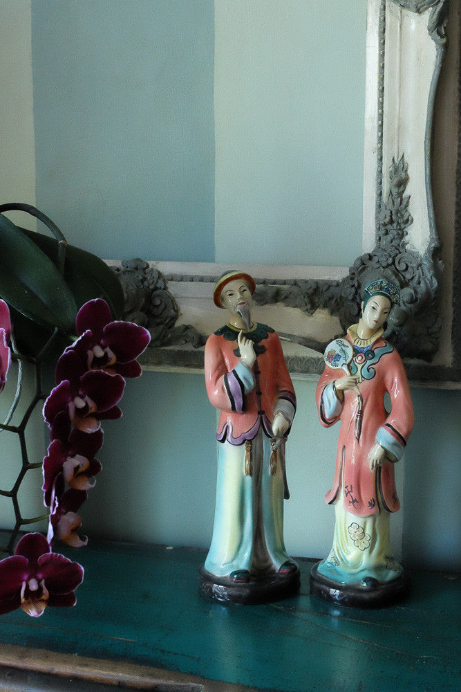 Vintage Chinese Princess and Prince figurines