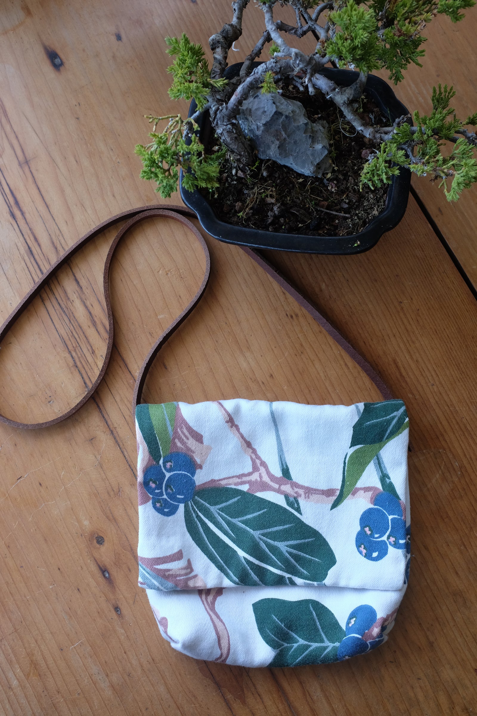 Handmade vintage curtain handbag 